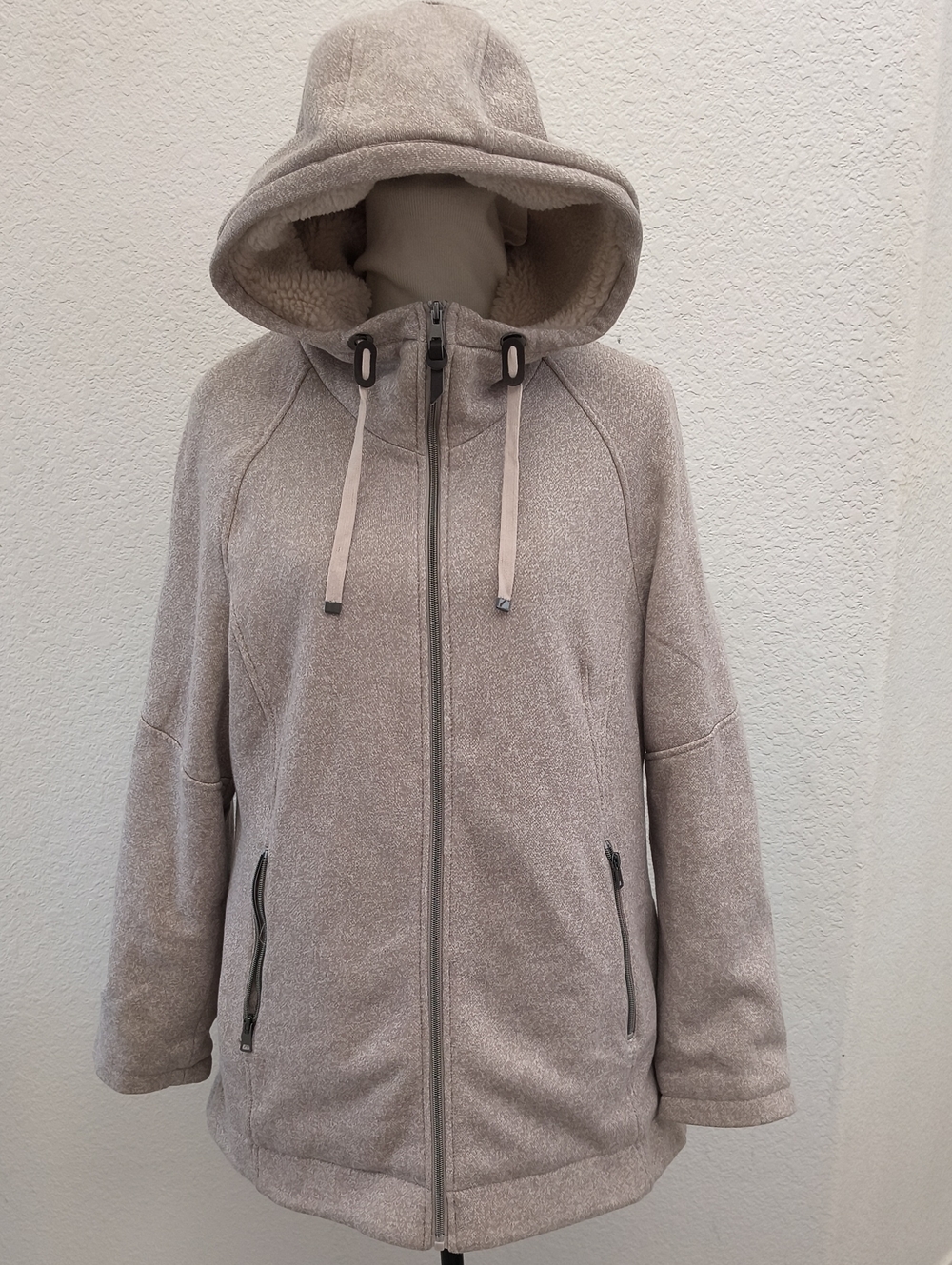 NWOT 1 Madison Expedition Heritage Collection Hooded Zip-Up Jacket in Beige XL